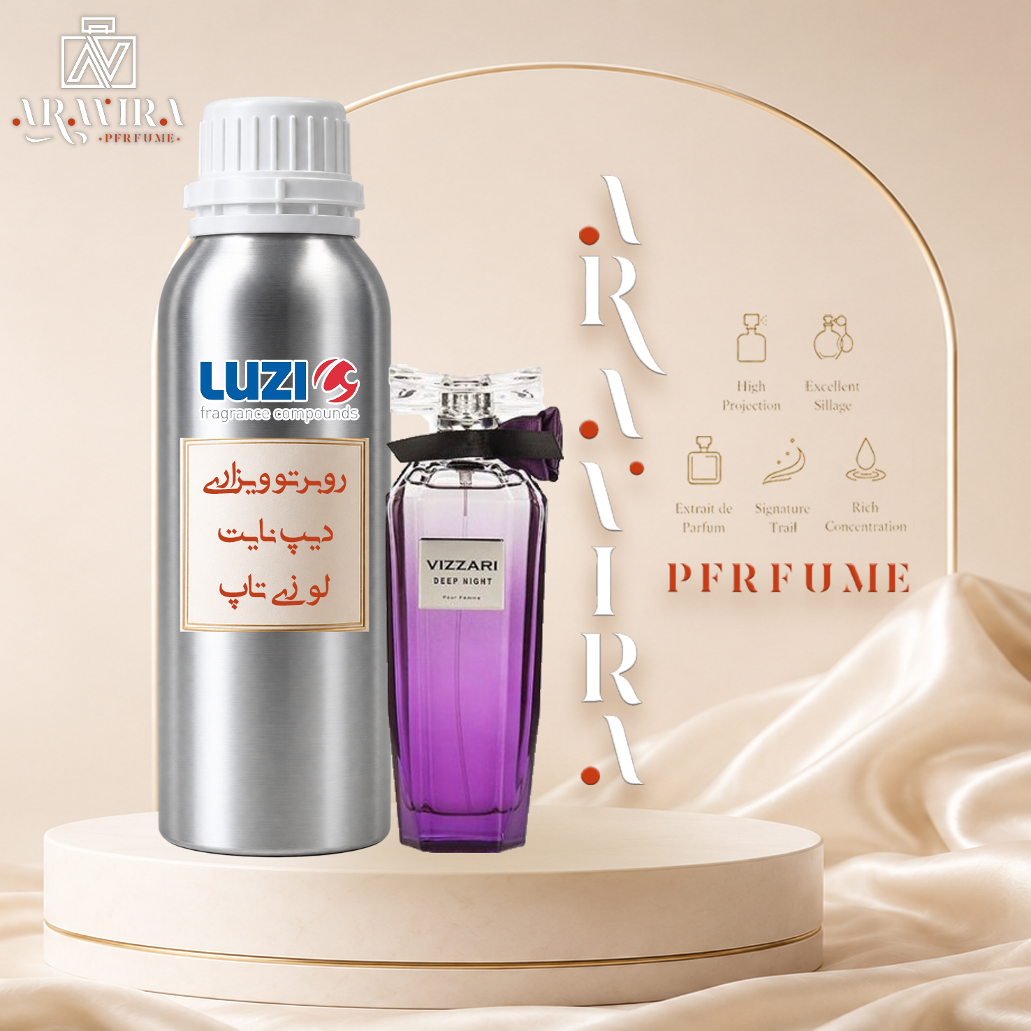 عطر رو برتو ویزاری دیپ نایت اصل گرید top شرکت لوزی