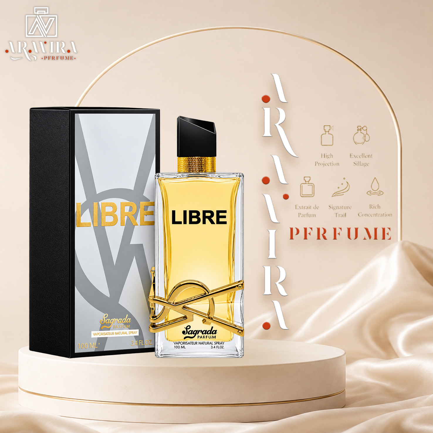 ادکلن ایو سن لورن لیبر زنانه 100 ml