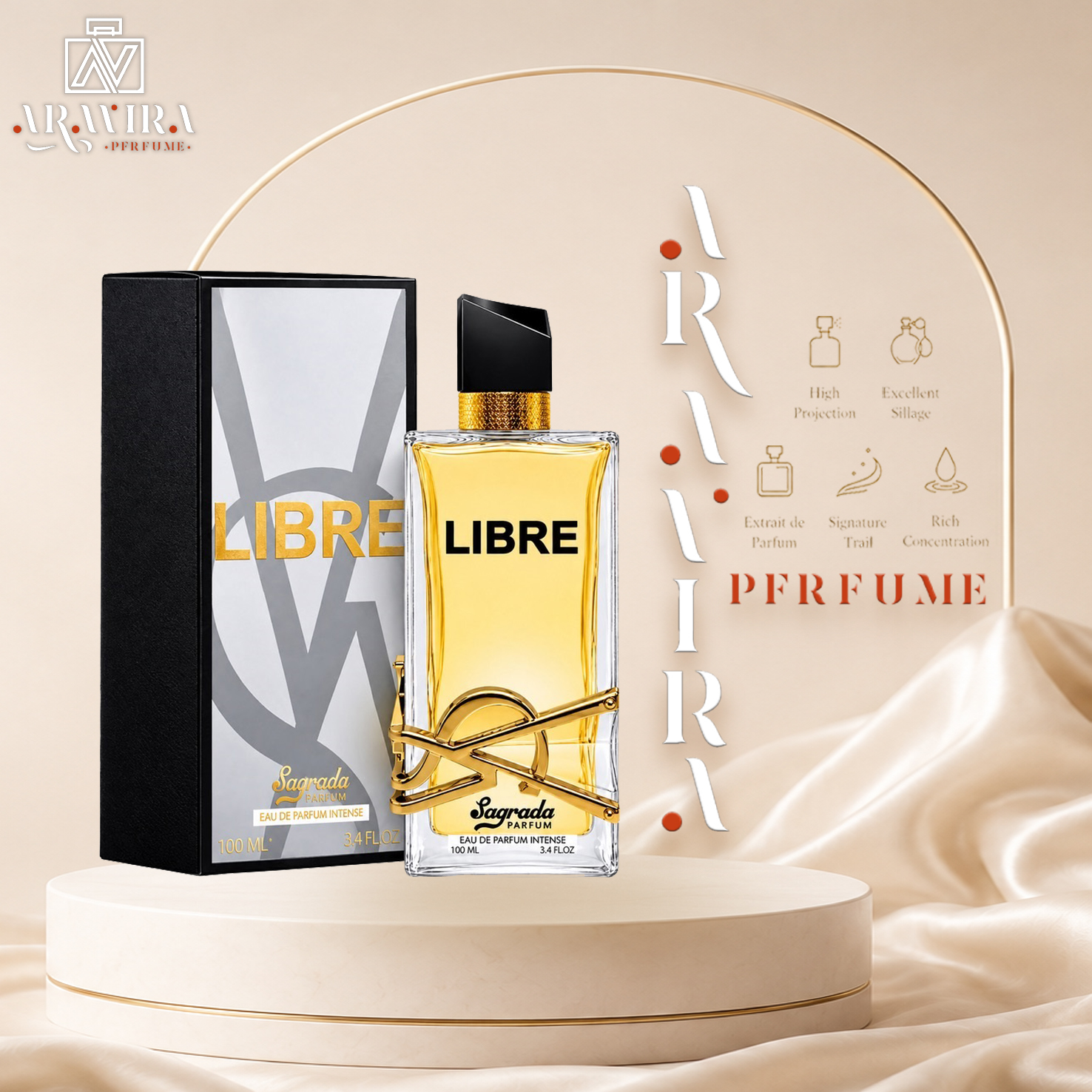 ادکلن ایو سن لورن لیبر اینتنس زنانه 100 ml